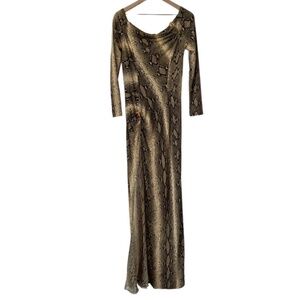 Vintage Snake Print Dress by JIKI Monte Carlo Designer